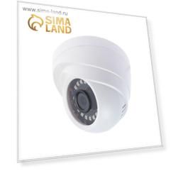 Видеокамера купольная SVplus IP-200, TCP/IP, 2 Мп, 1080Р, f=3.6 мм, 25 fps,PoE (опция),белая