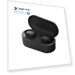 Наушники беспроводные Canyon TWS-2 CND-TBTHS2B BT V5.0, RTL8763BFR, battery EarBud 43mAh*2+Charging Case 800mAh, cable length 0.18m, black