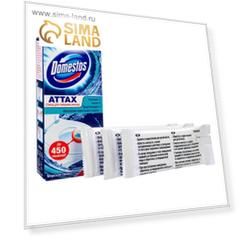 Стикер для очищения унитаза Domestos Attax «Морская свежесть», 3 шт, 30 гр