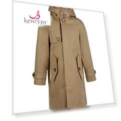 Бежевый плащ с капюшоном Burberry