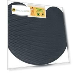 Коврик для туалета кошек Homecat Eva двойной фигурный серый 65 x 60 см (1 шт)