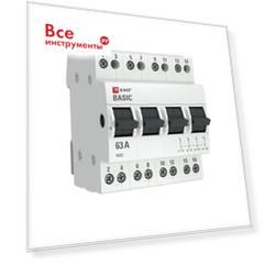 Трехпозиционный переключатель ekf 4p, 63а, basic sqtps-4-63