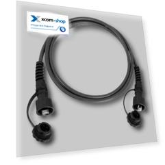 Кабель патч-корд F/UTP 6 кат. 5м. NikoMax NMC-PC4SE55B-050-IS-BK индустриальный, черный, 2хRJ45/8P8C, T568B, BC (чистая медь), 26AWG, IP67
