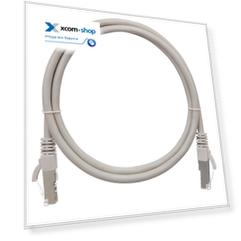 Кабель патч-корд S/FTP 6 кат. 0,3м NikoMax NMC-PC4SE55B-003-C-GY 2хRJ45/8P8C, T568B, Molded, BC (чистая медь), 26AWG, LSZH нг(А)-HFLTx, серый
