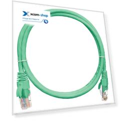 Кабель патч-корд U/UTP 5e кат. 0,3м. NikoMax NMC-PC4UD55B-003-GN 2хRJ45/8P8C, T568B, Molded, BC (чистая медь), 24AWG, PVC нг(А), зеленый