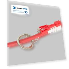 Кабель патч-корд U/UTP 6 кат. 0,5м NikoMax NMC-PC4UE55B-005-CS-RD с замком, 2хRJ45/8P8C, T568B, BC (чистая медь), 24AWG, LSZH нг(А)-HFLTx, красный