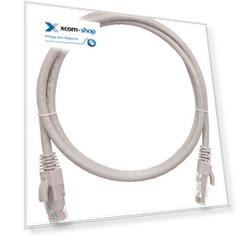 Кабель патч-корд U/UTP 6 кат. 20м NikoMax NMC-PC4UE55B-200-C-GY 2хRJ45/8P8C, T568B, Molded, 24AWG, BC (чистая медь), LSZH нг(А)-HFLTx, серый