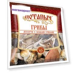 Грибы сушеные Потапыч "Ассорти с белыми грибами", 45 г