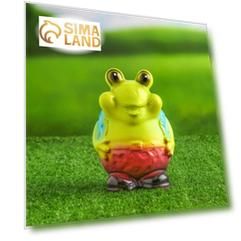 Садовая фигура "Лягушка в жилетке" 15см