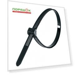 Хомут стяжной кабельный, 3.6х250 мм, нейлон, 100 шт, Smartbuy, SBE-CT-36-250-b