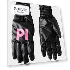 Черные перчатки плащевые Gulliver