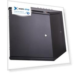 Шкаф настенный 19", 6U TLK TWM-066060-M-BK двухсекционный, металлическая дверь, промышленный, степень защиты IP55, Ш600хВ370хГ600мм, черный.