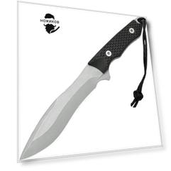 Нож с фиксированным клинком Spartan Blades Ronin Shinto, клинок Stonewash, сталь CPM-S35VN, рукоять черная микарта