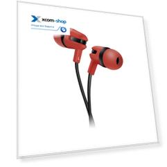 Наушники Canyon SEP-4 CNS-CEP4R red, 1.2m flat cable