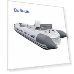 Лодка РИБ (RIB) Буревестник 530, св.серый-т.серый (корпус белый) B-530LGDBLW