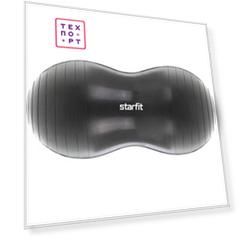 Фитбол Starfit GB-802 ''Арахис'', 50*100 см, 1200 гр. без насоса, темно-серый (антивзрыв)