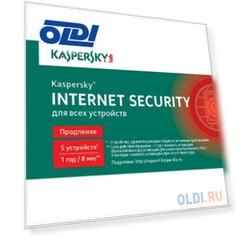 Программное Обеспечение Kaspersky KIS RU 5-Dvc 1Y Rnl Card (KL1939ROEFR)