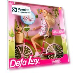 Кукла Defa Lucy На велосипеде 33см