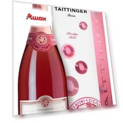 Шампанское Taittinger Prestige Rose в подарочной упаковке розовое брют Франция, 0,75 л