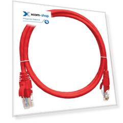 Кабель патч-корд U/UTP 5e кат. 0,3м. NikoMax NMC-PC4UD55B-003-C-RD 2хRJ45/8P8C, T568B, Molded, BC (чистая медь), 24AWG, LSZH нг(А)-HFLTx, красный