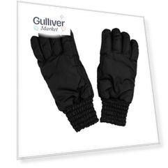 Черные плащевые перчатки Gulliver