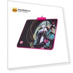 Коврик для мыши Thermaltake DRACONEM RGB Snowmiku Edition/RGB/Hard/Medium