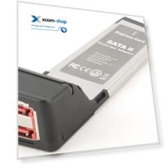 Адаптер ExpressCard Gembird PCMCIAX-ESATA22 PCMCIAX/34 на eSATA 2 порта