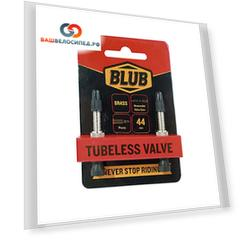 Ниппель бескамерный Blub Tubeless Valves Brass, 2 штуки, blubvalvesbra