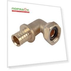 Уголок d20х3/4", с накидной гайкой, РосТурПласт