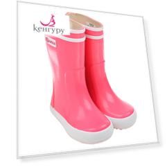 Неоново-розовые резиновые сапоги AIGLE детское