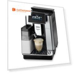 Кофемашина DeLonghi ECAM610.55.SB, черный/серебристый