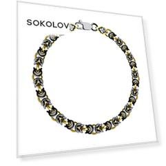 Браслет мужской SOKOLOV из серебра, 925 проба