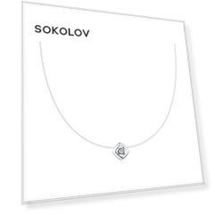 Колье SOKOLOV из серебра с фианитом