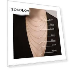 Цепь SOKOLOV из серебра, 925 проба