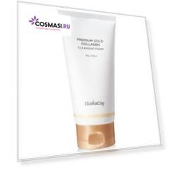 премиальная пенка для лица с золотом и коллагеном elishacoy gold collagen cleansing foam