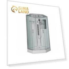 Душевая кабина NG- 6001-01GD, 90х90х220 см, низкий поддон 16 см, стекло прозрачное