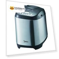 Хлебопечь Midea BM-210BC-SS серебристый/черный