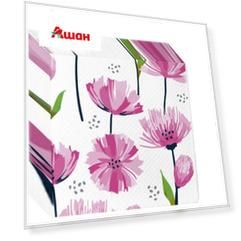 Салфетки бумажные 3-слойные Весенние цветы 33x33 см, 20 шт