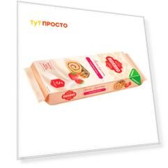 Мини рулет клубничный 175г Яшкино