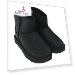 Черные угги из замши UGG