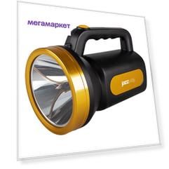 Аккумуляторный фонарь JAZZWAY Accu7-L10WLi-Ion, черный ,  10Вт [5030701]