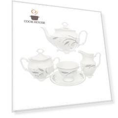 Чайный сервиз на 6 персон Repast Серебряные колосья 15 предметов