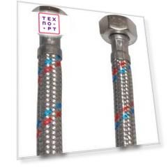 Гибкая подводка Industrias Mateu гайка 1/2-гайка 3/8 L 600 мм (1.0600.07)
