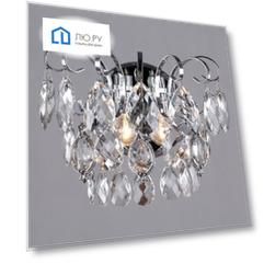 Бра 10081/2 хром/прозрачный Eurosvet Crystal хром
