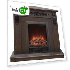 Угловой камин электрический с эффектом пламени Real-Flame