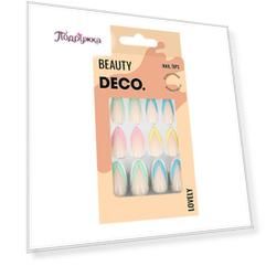 Набор накладных ногтей DECO. LOVELY bright mood 24 шт + клеевые стикеры 24 шт