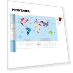 Скретч-карта мира "Silver World"