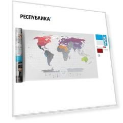 Скретч-карта мира Travel Map "Air World", 60 х 96 см