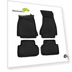 Коврики салона 3D Element AUDI A4, 2016, седан/Avant/Allroad, полиуретан черные 4 шт.