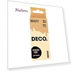 Краска-хна для бровей DECO. в креме с активатором тон коричневый 15 г + 15 г